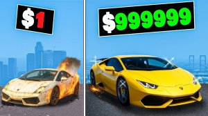 ПРОКАЧАЛ ТАЧКУ НУБА ЗА $1 ДО $1,000,000 В GTA 5