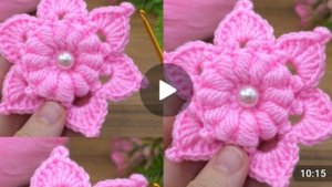 Шикарный цветочек крючком😍 #все_в_жизни_связано #вязаниекрючком #всевжизнисвязано