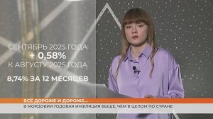 В сентябре инфляции в Мордовии стала выше почти на 1%