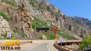 🚗 SmartTV 4К ➤ 🌄 Живописная поездка по скалистым горам Колорадо, из Гленвуд-Спрингс в Денвер, I-70