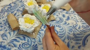 Создание зефирных пионов и соломка с мелкоцветами. 💕