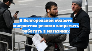 В Белгородской области мигрантам решили запретить работать в магазинах