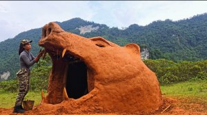 Навыки выживания, строительство оригинального убежища.