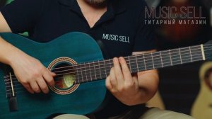 VALENCIA СИНЕ-ЗЕЛЕНАЯ КЛАССИЧЕСКАЯ ГИТАРА 4 4 ИЗ ЕЛИ PASS - MUSIC SELL