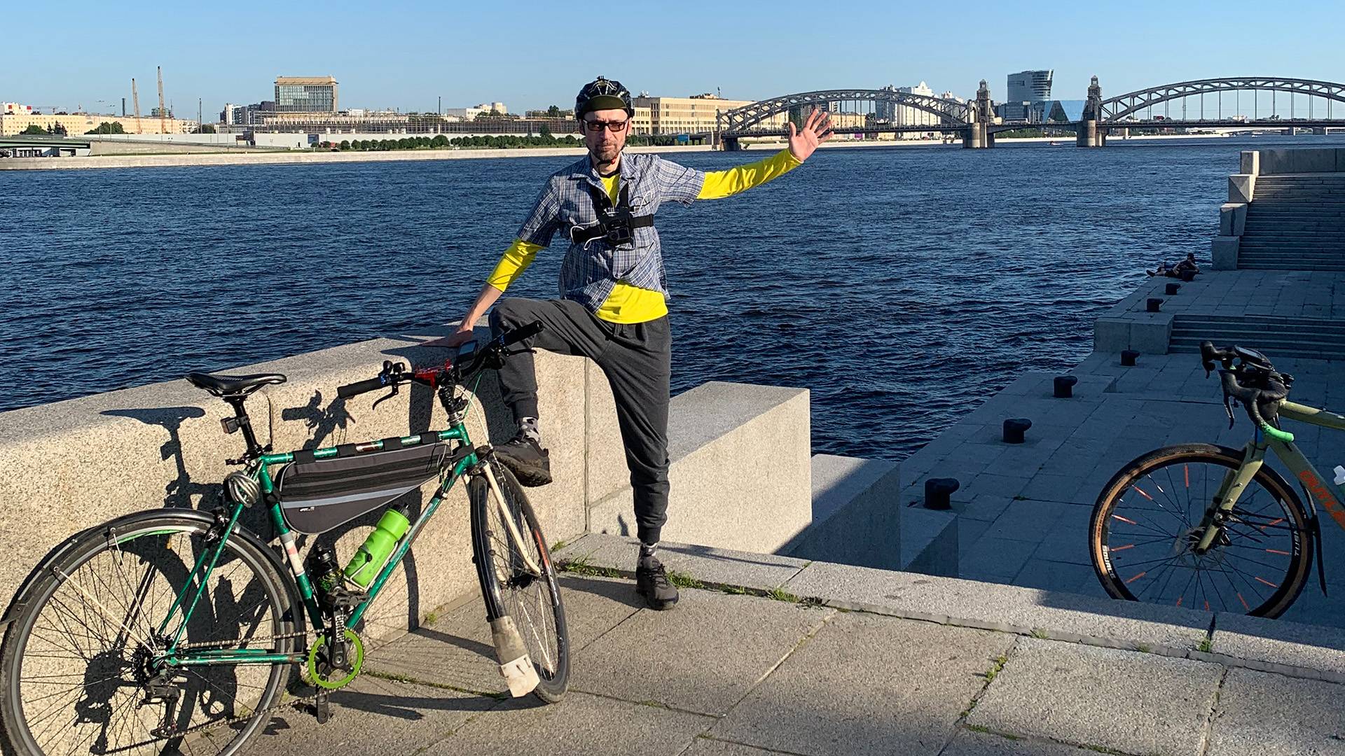 Крутим в жару на Сенную. Проба стрима на Твич. Велосипед в городе.