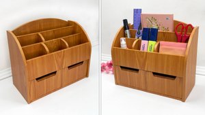 Своими руками // Как сделать настольный органайзер