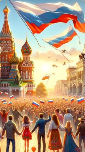 Поздравление - С Днем Народного Единства России - Друзья с Праздником