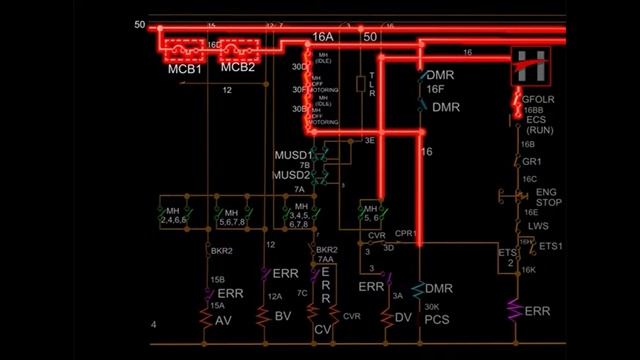 Работа электрической цепи индийского тепловоза. Видео 12 смотреть онлайн