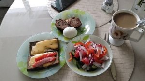Мой завтрак диабетика.