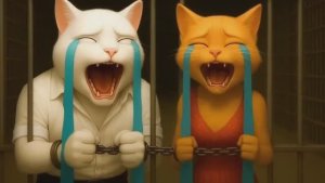 МУЛЬТИК ДЛЯ ДЕТИШЕК ,маленький кот нашел свою Маму которую бросил злой Папа