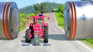 ОГРОМНЫЙ ГРУЗОВИК ПРОТИВ ПОЕЗДА В БИМКЕ