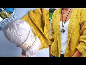 ШИКАРНЫЙ ЖАКЕТ С ШАЛЕВЫМ ВОРОТОМ/ БЕСПЛАТНЫЕ МАСТЕР КЛАССЫ