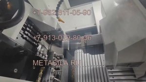 Токарный станок (швейцарского типа), с сервоподатчиком прутка