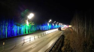 Пыть-Ях засиял по-новому: в городе запустили своё «северное сияние»
