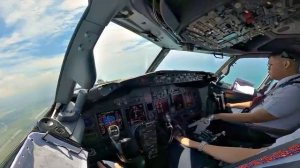 COCKPIT VIEW FLIGHT TO JOGJA .