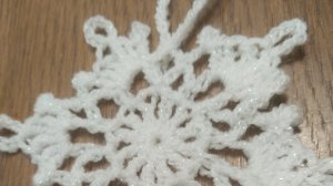 Снежинка ❄️ крючком. МК ♥️