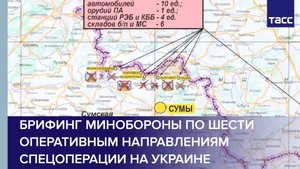 Брифинг Минобороны по шести оперативным направлениям спецоперации на Украине