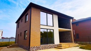 Современный двухэтажный дом с террасой!