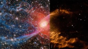 «Хаббл» vs «Джеймс Уэбб»: туманность Красный Паук