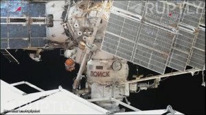 Российские космонавты Рыжиков и Зубрицкий проводят работы в открытом космосе