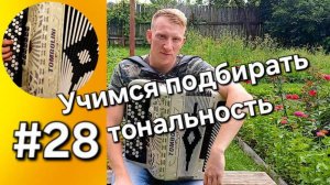 Урок 28 Баян с нуля  Определение исходной тональности песни, улучшение навыков подбора на слух