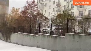 В Хабаровске пошел град