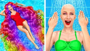 💇Длинные vs короткие волосы ✂️ Трюки для преображения внешности!