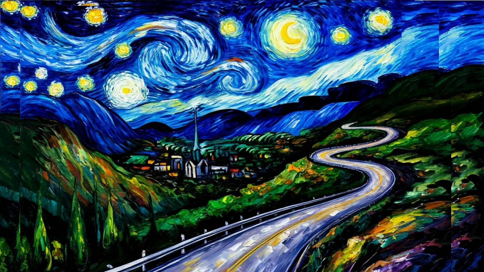 Weg von zu Hause weg. Дорога вдали от дома.