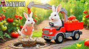 Мультик про животных| Мультики для детей | Зайка на экскаваторе| БАБУЛЯ - ДОБРЫЕ СКАЗКИ