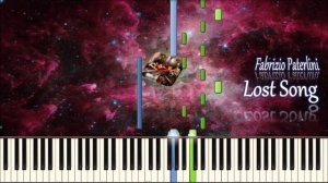 Fabrizio Paterlini  - Lost Song (piano tutorial) [НОТЫ + MIDI]
