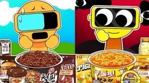 Fun Bot Normal против Fun Bot Horror Versions Convenience Store Food Mukbang _ Incredibox Sprunki