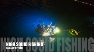 Ночная ловля кальмаров у пляжа My Khe, Дананг | DJI Avata FPV
