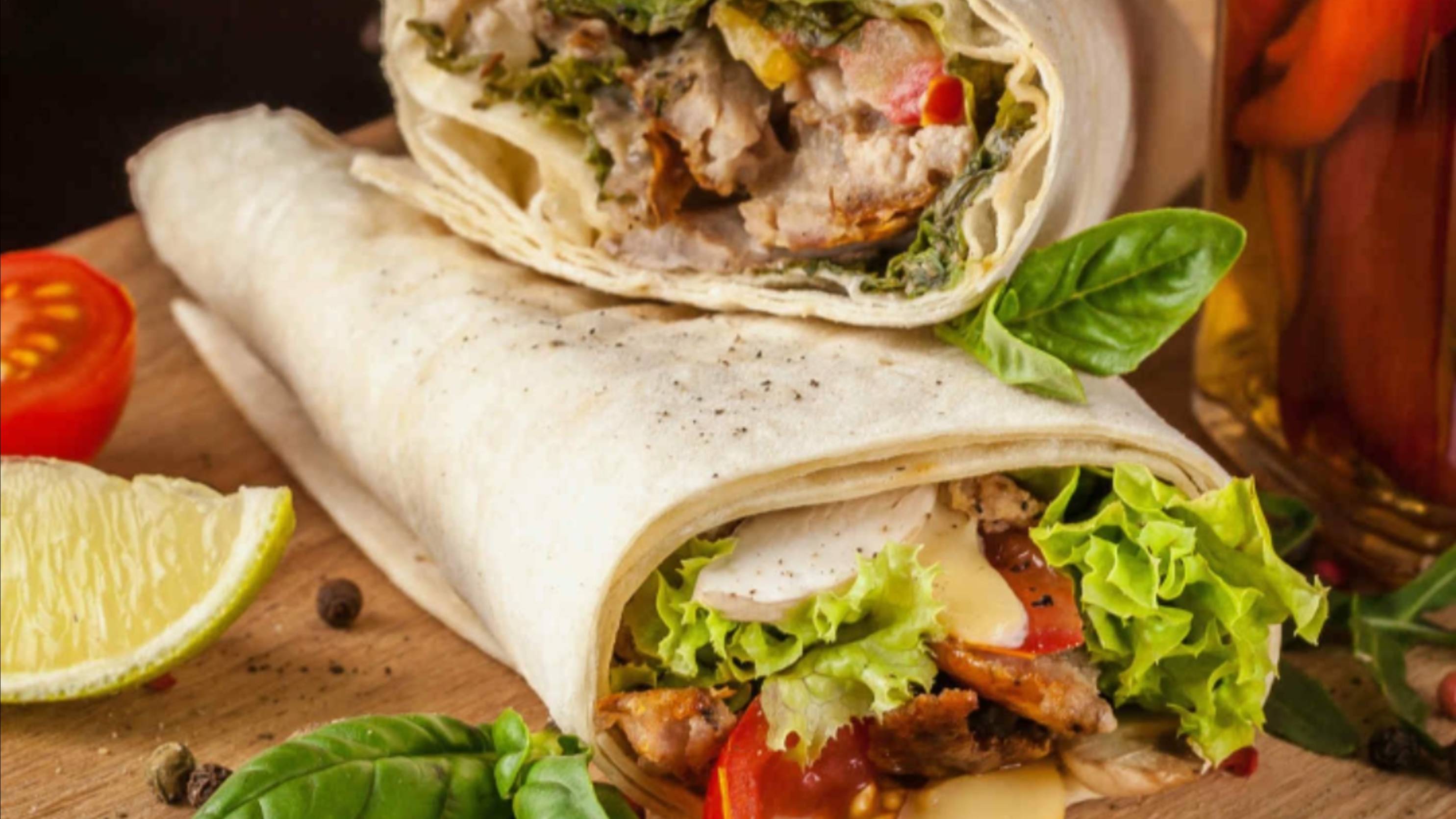 Индейка в лаваше с сыром