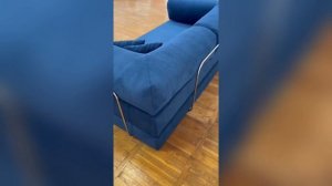 Бескаркасный диван Тедди синий