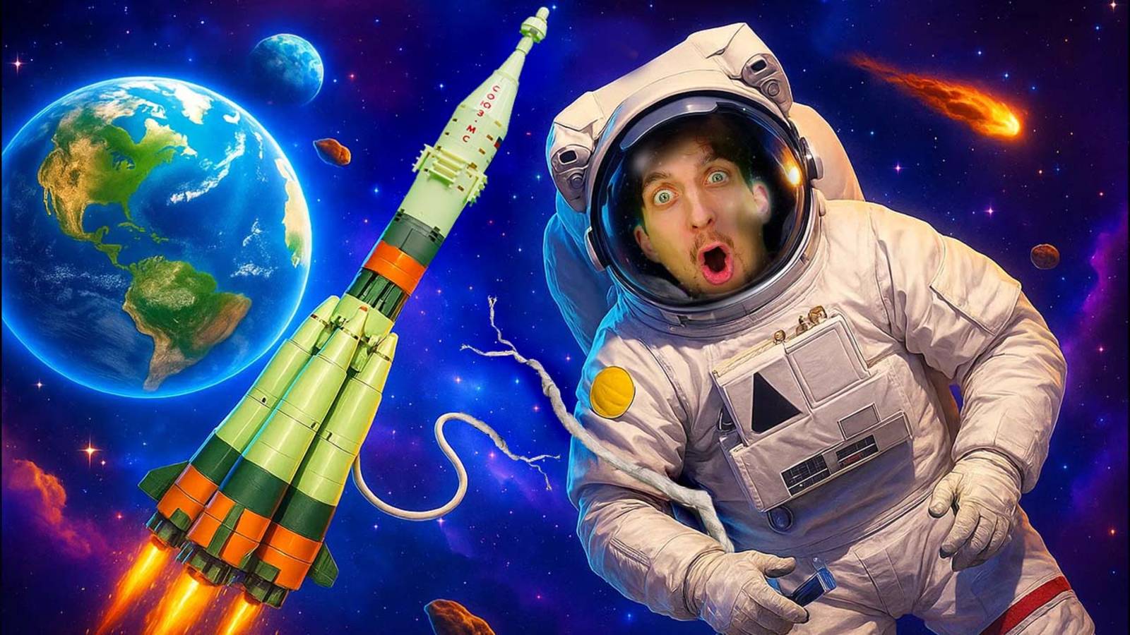 Игрушки для мальчиков. Конструктор Роскосмос Ракета-носитель Союз готова к запуску!