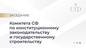 Заседание Комитета СФ по конституционному законодательству и госстроительству