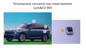 Регулировка сигналов при перестроении Lynk&CO 900
