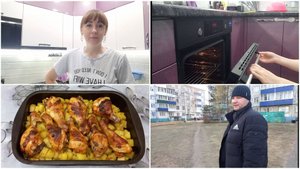 ГОТОВЛЮ ВКУСНУЮ КУРОЧКУ С КАРТОШКОЙ. ГУЛЯЕМ В ХОРОШУЮ ПОГОДУ.