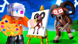 😨 Майнкрафт но РИСУНКИ из 99 Ночей в Лесу СТАНОВЯТСЯ ЖИВЫМИ в БИТВЕ МОБОВ!