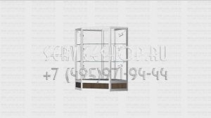 Стеклянный прилавок угловой шестиугольник