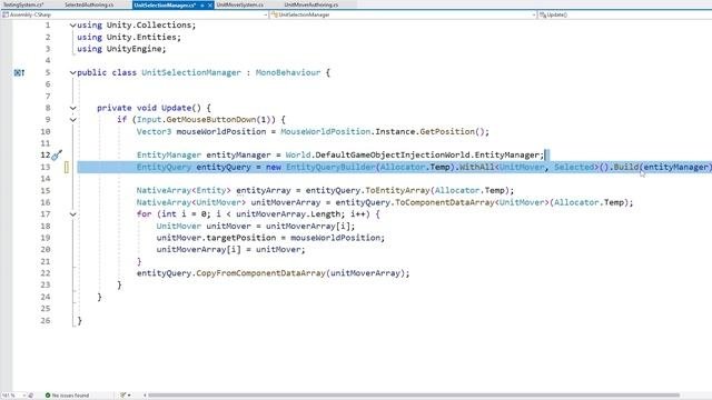 19 Unit_Selection_Single Learn Unity DOTS! (FREE Tutorial Course)