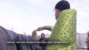 В Челябинск привезли фигуру Архистратига Михаила