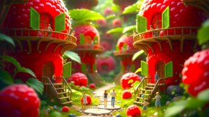 Секрет жизни малинового городка 🍓🏙️✨