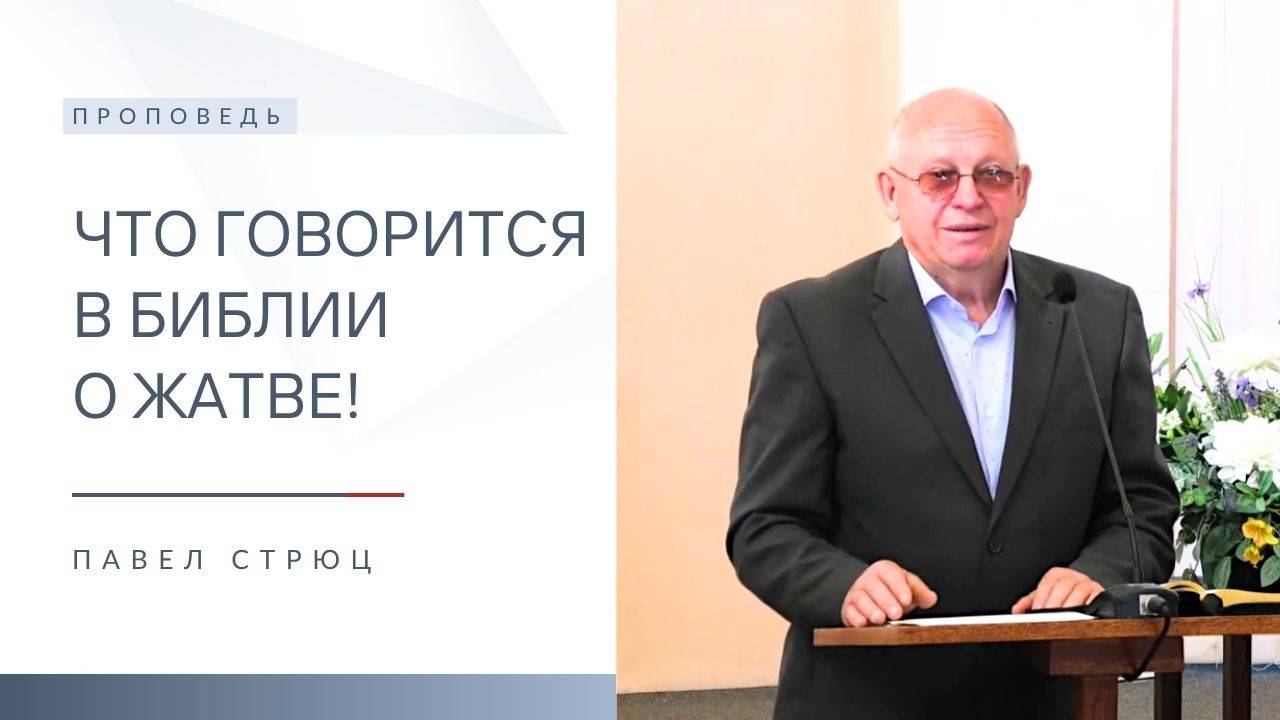 Что говорится в Библии о жатве! | Проповедь | Павел Стрюц | 26.10.2025 смотреть онлайн