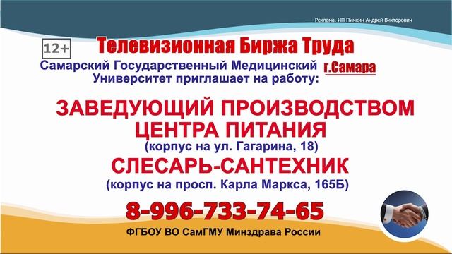 27-02.11.25г. Телевизионная Биржа Труда ОНЛАЙН-ТВ г. Самара и Самарская область