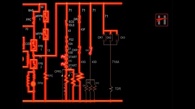 Работа электрической цепи индийского тепловоза. Видео 5 смотреть онлайн
