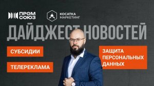 Субсидии, телереклама, Закон о персональных данных. Станислав Покрышкин.