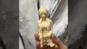 Снегурочка без купюр - авторская  креативная свеча ручной работы