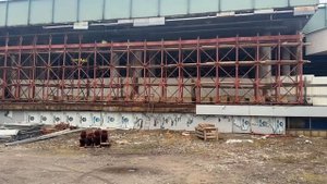 Как выглядит место, где обрушилась крыша 12-й платформы Ладожского вокзала.