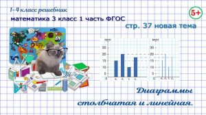 Стр. 37 новая тема диаграммы столбчатая и линейная математика 3 класс 1 часть ФГОС 2023